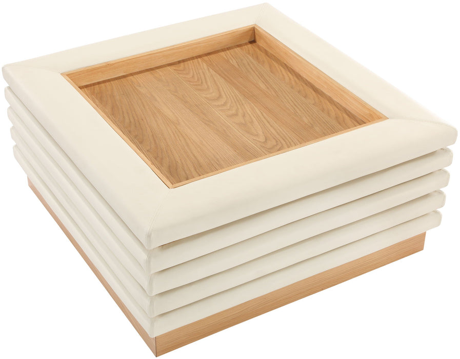 Rory Vegan Leather And Oak Veneer Coffee Table
