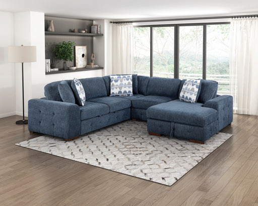 9624BU*42L1ACRC 4-Piece Sectional with Right Chaise and Pull-out Bed