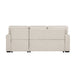 Pompano Sectional with Right Chaise, Pull-out Bed, Hidden Storage and Shelves, Charging Ports (9630BE*22LRC)
