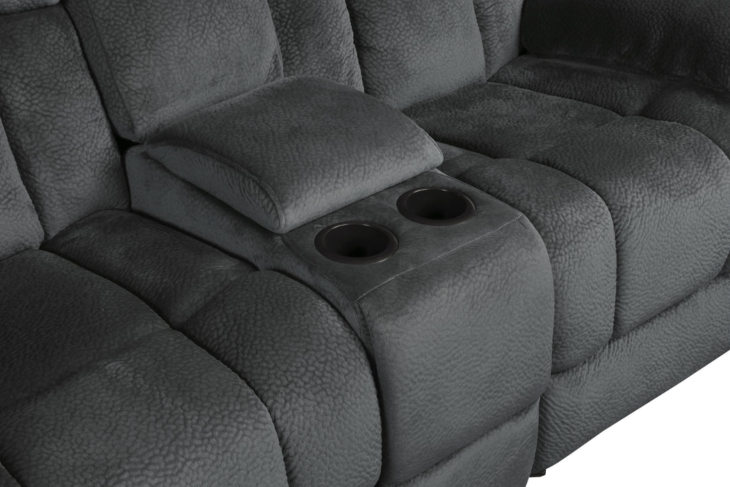 Laurelton Double Glider Reclining Love Seat with Center Console