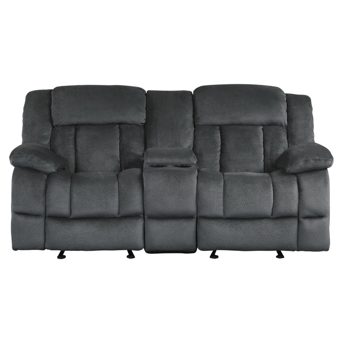 Laurelton Double Glider Reclining Love Seat with Center Console