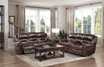 Center Hill Double Reclining Sofa with Center Drop-down Cup Holders