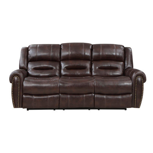Center Hill Double Reclining Sofa with Center Drop-down Cup Holders