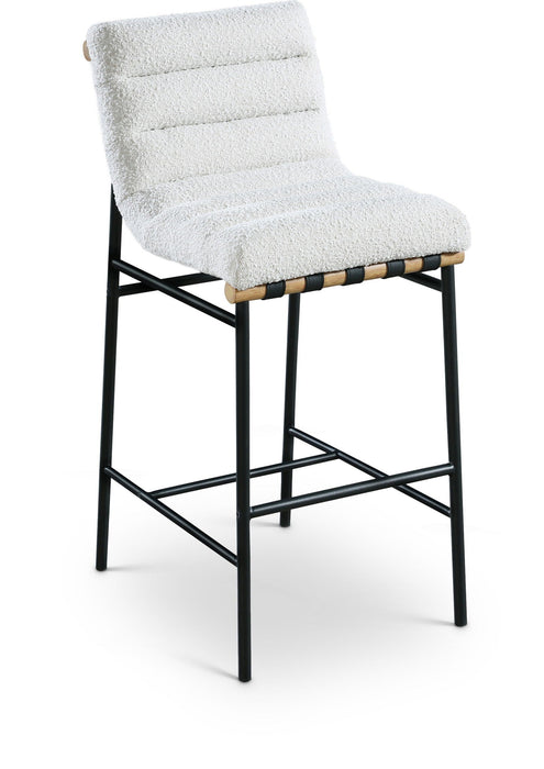 Burke Boucle Fabric Upholstered Bar Stool