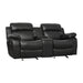 Marille Double Glider Reclining Love Seat with Center Console