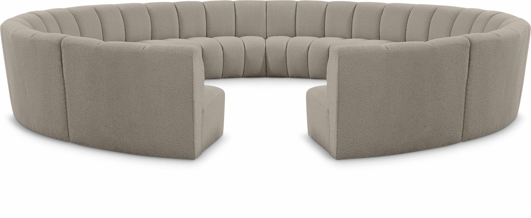Infinity 178" Boucle Fabric Upholstered 12pc. Modular Sectional