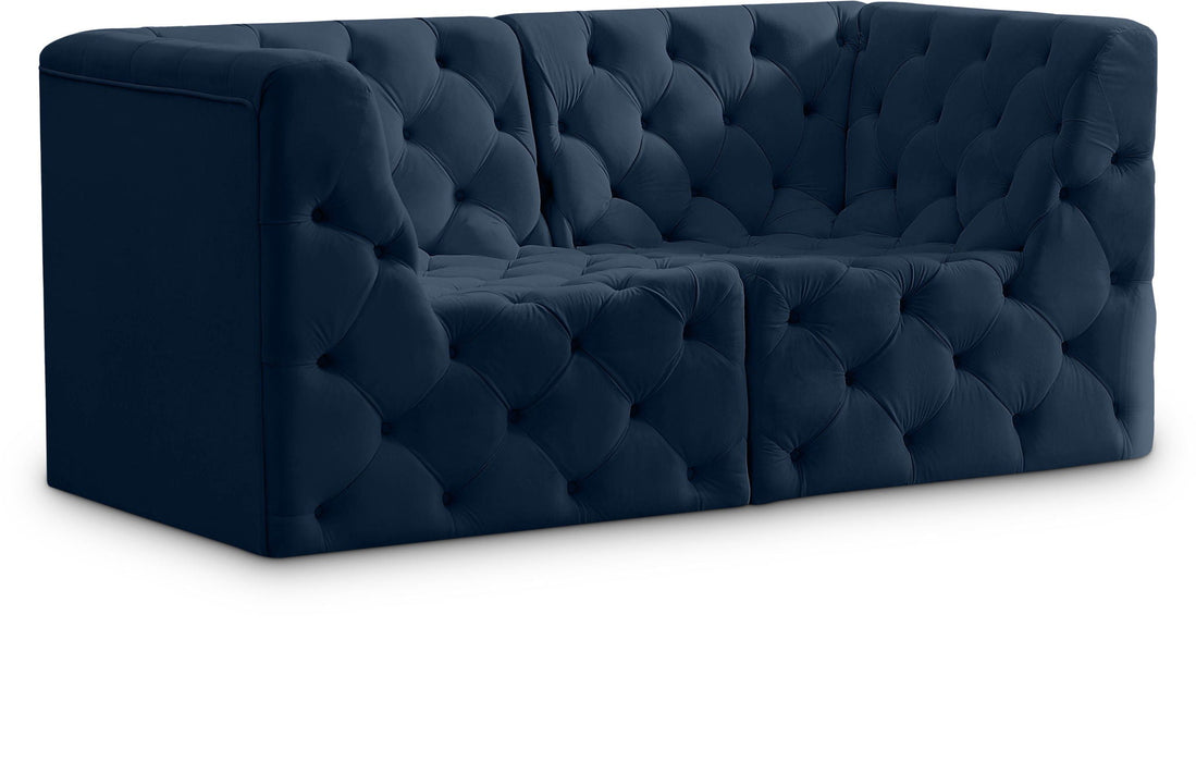 Tuft 70" Velvet Upholstered 2pc. Modular Loveseat