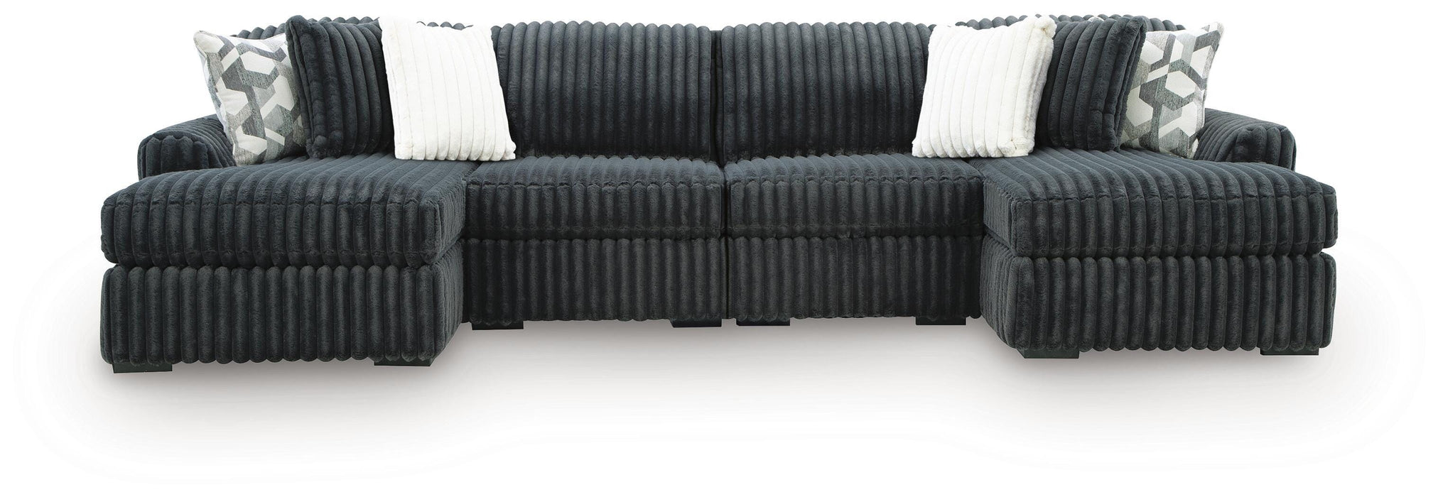 Midnight-Madness 4-Piece Double Chaise Sectional - image 2