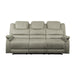 Shola Power Double Reclining Sofa with Power Headrests, Drop-Down Cup Holders, Receptacles and USB Ports