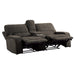 Borneo Power Double Reclining Love Seat with Center Console, Power Headrests and USB Ports