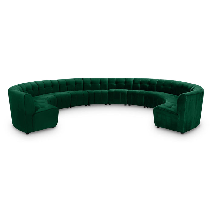 Limitless 177.5" Velvet Upholstered 12pc. Modular Sectional