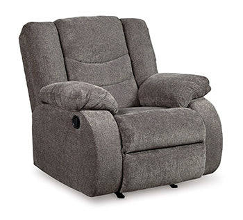 Tulen Reclining Sofa - Black/Gray