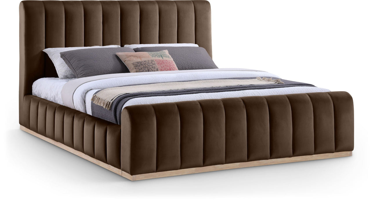 Amara Velvet Upholstered Bed