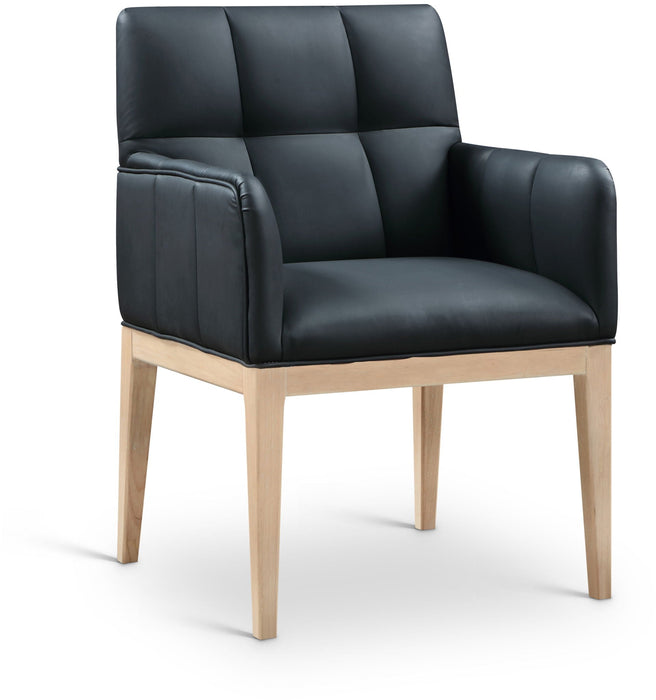 Adrian Vegan Leather Upholstered Dining Arm Chair