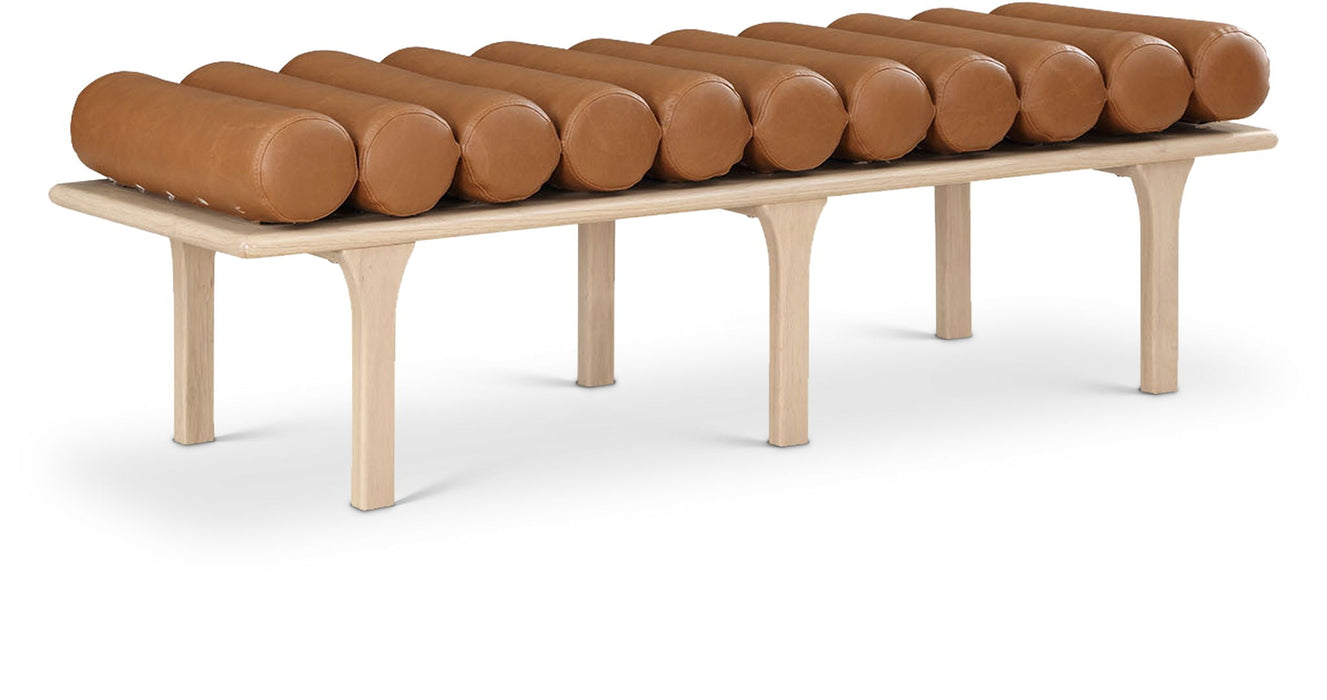 Landon Vegan Leather Upholstered Bench