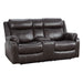 Yerba Double Lay Flat Reclining Love Seat with Center Console
