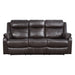 Yerba Double Lay Flat Reclining Sofa with Center Drop-Down Cup Holders