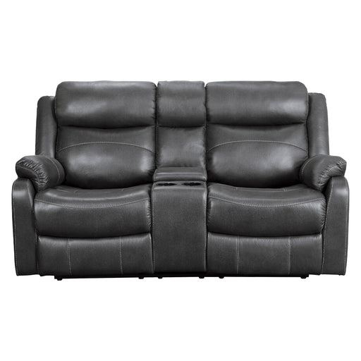 Yerba Double Lay Flat Reclining Love Seat with Center Console