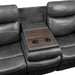 Yerba Double Lay Flat Reclining Sofa with Center Drop-Down Cup Holders