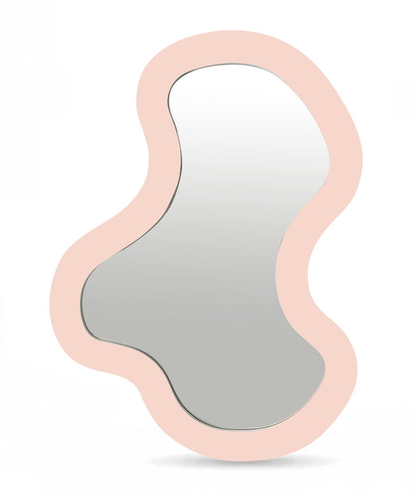 Oblique 28" W X 38" H Iron Frame Mirror
