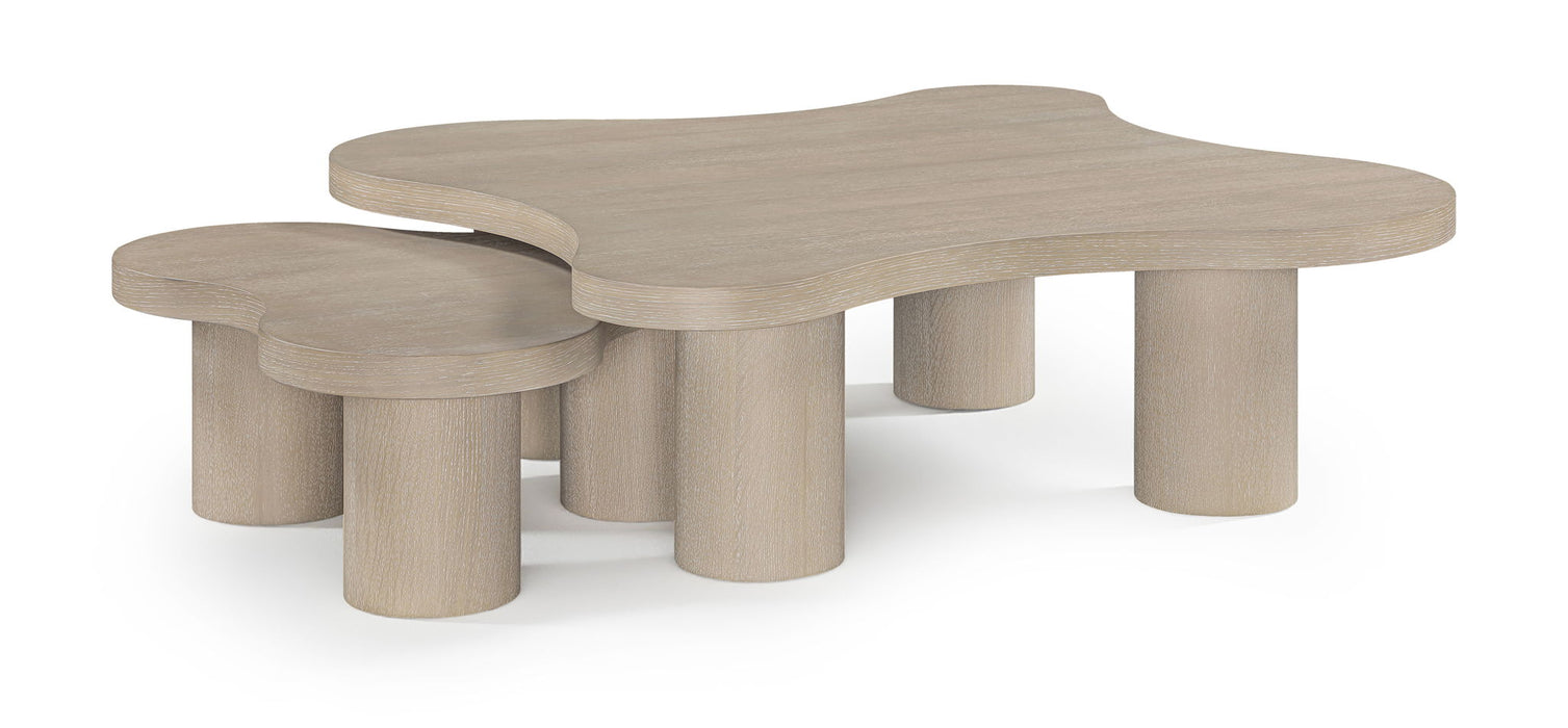 Cove Oak Veneer And Solid Wood 2pc. Coffee Table