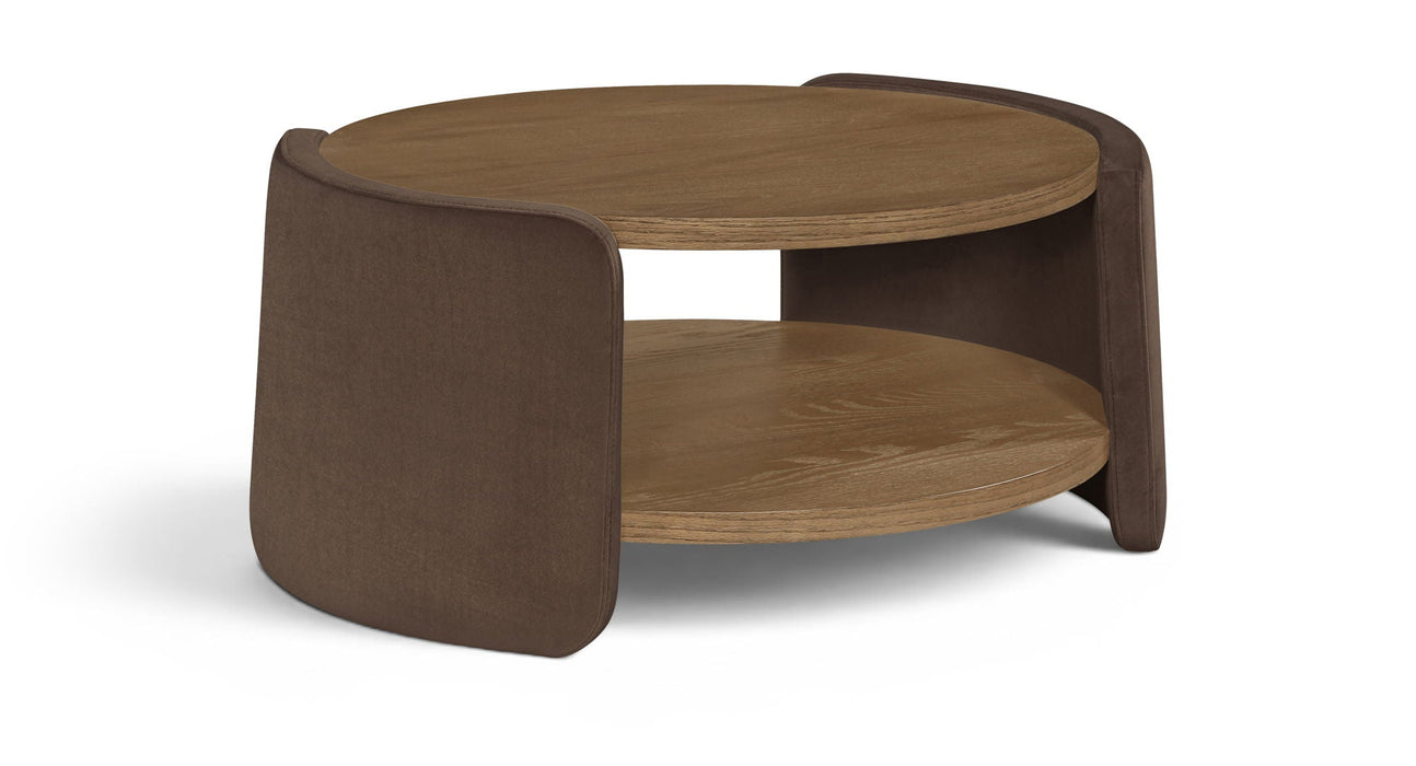 Wren Velvet And Oak Veneer Coffee Table