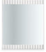 Modernist 37" W X 42.5" H Gloss Finish Wood Veneer Frame Mirror - White