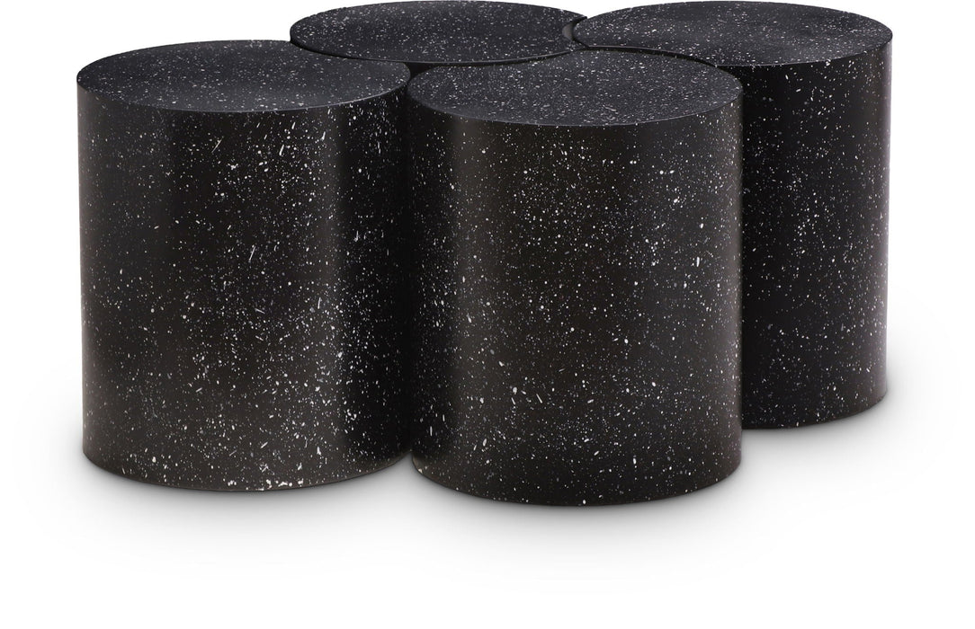 Dimple Terrazzo Pattern Iron Nesting 4pc. Modular Coffee Table
