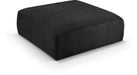 Shaggy Corduroy Performance Fabric Upholstered Ottoman