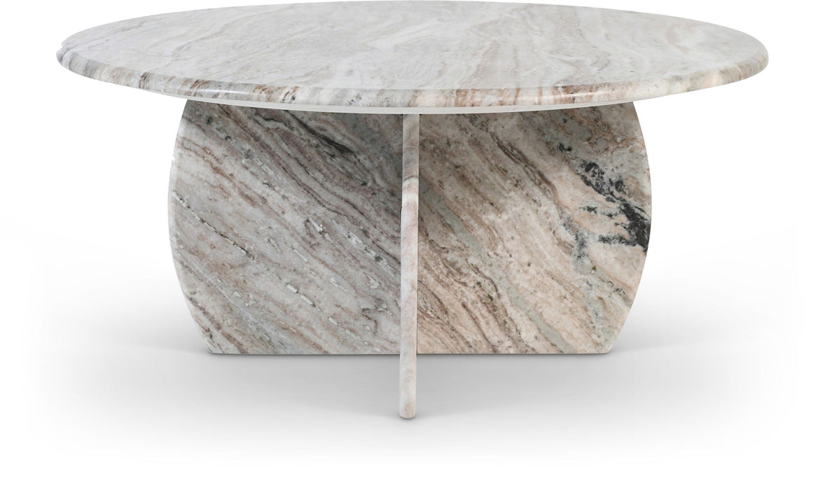Mesa de centro de mármol genuino Formentera