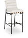 Burke Vegan Leather Upholstered Bar Stools