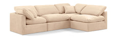 Indulge 105" Velvet Upholstered 4pc. Modular Sectional