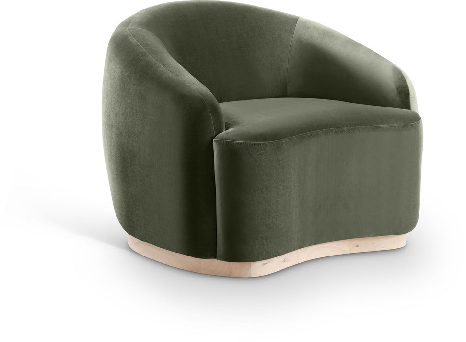 Gustavo Velvet Upholstered Accent Chair