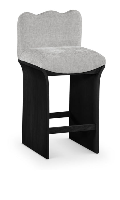 Shaw Chenille Fabric Upholstered Counter Stool