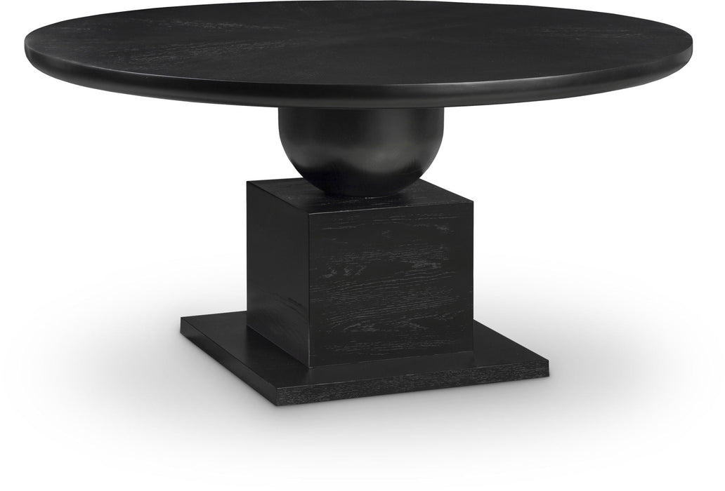 Rishal 60" Solid Wood And Oak Veneer Dining Table