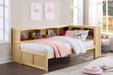 Bartly (3) Twin Bookcase Corner Bed