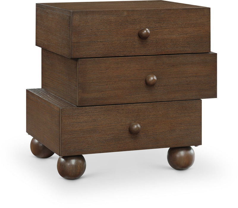 Askew 23.5" Oak Veneer Nightstand