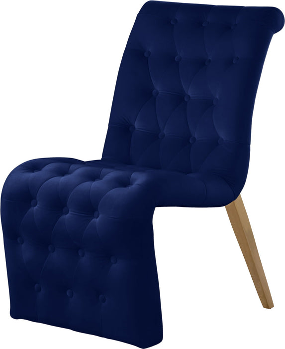 Curve Velvet Upholstered Dining Chair
