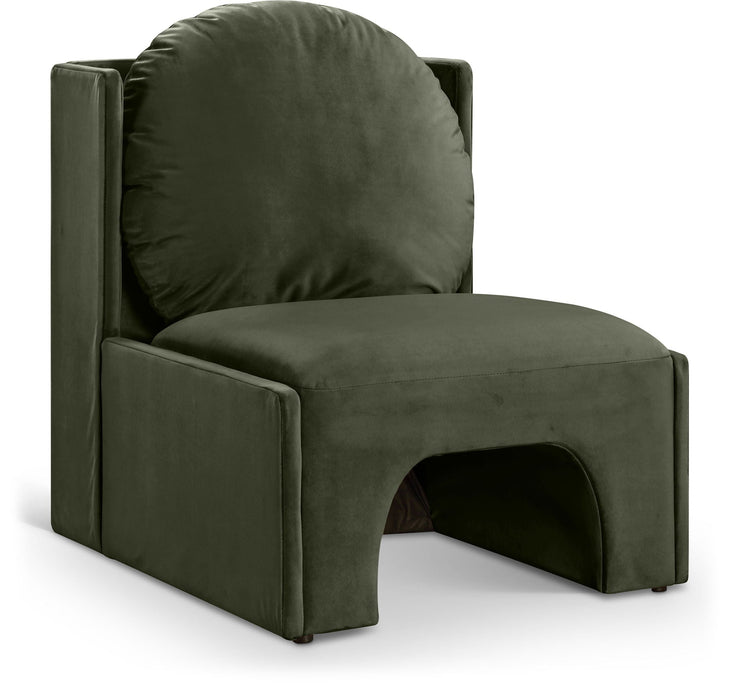 Sigma Velvet Upholstered Accent Chair