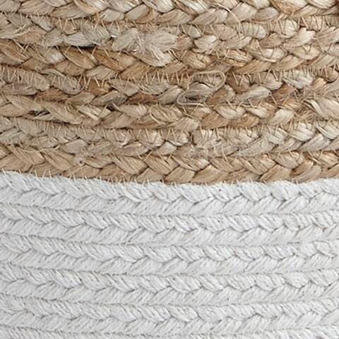 Sweed Valley Pouf - Brown/Beige;White
