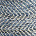Chevron Pouf - Blue