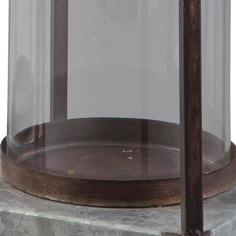 Diedrick Lantern (Set of 2) - Brown/Beige;Metallic