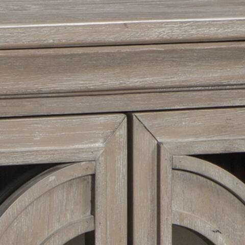Fossil Ridge Accent Cabinet - Black/Gray;Brown/Beige