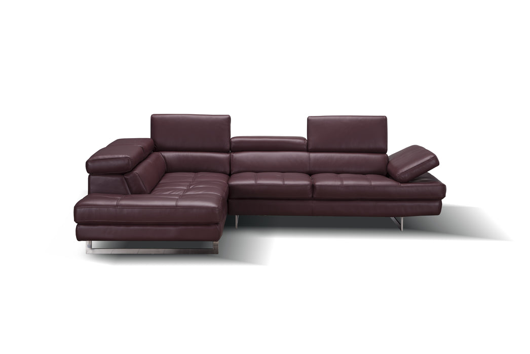 A761 Italian Leather Sectional 