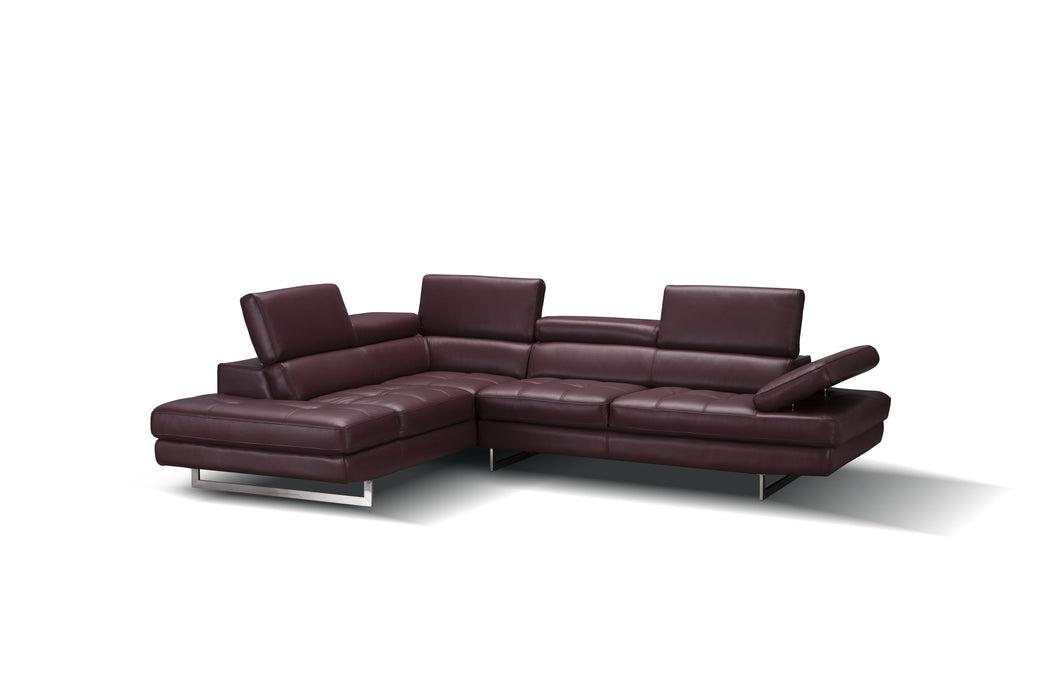 A761 Italian Leather Sectional 