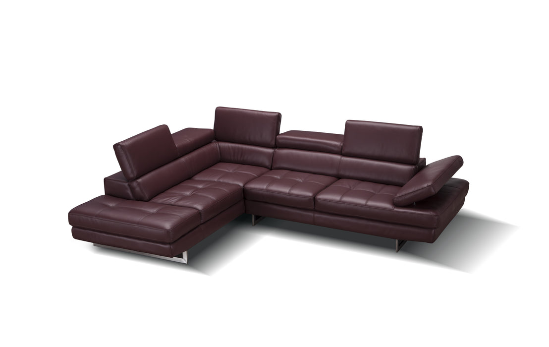 A761 Italian Leather Sectional 