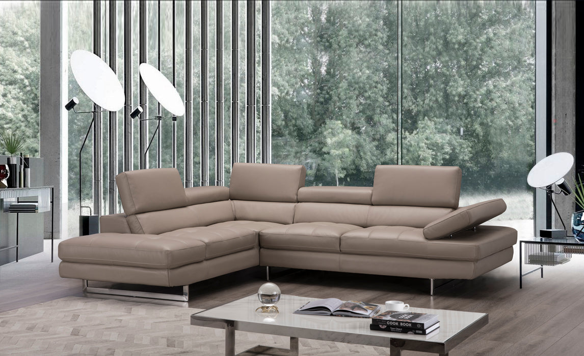 A761 Italian Leather Sectional 