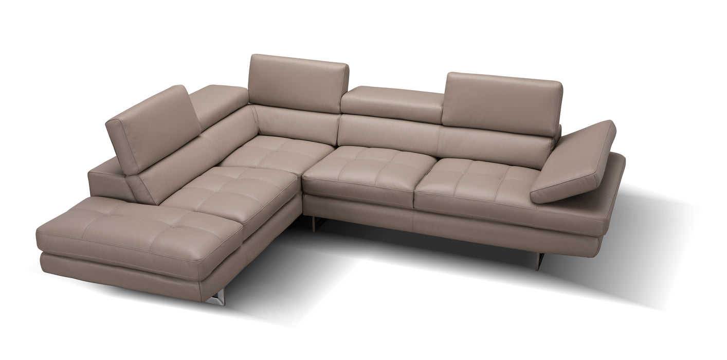 A761 Italian Leather Sectional 