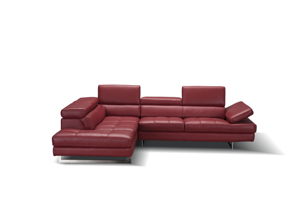 A761 Italian Leather Sectional 