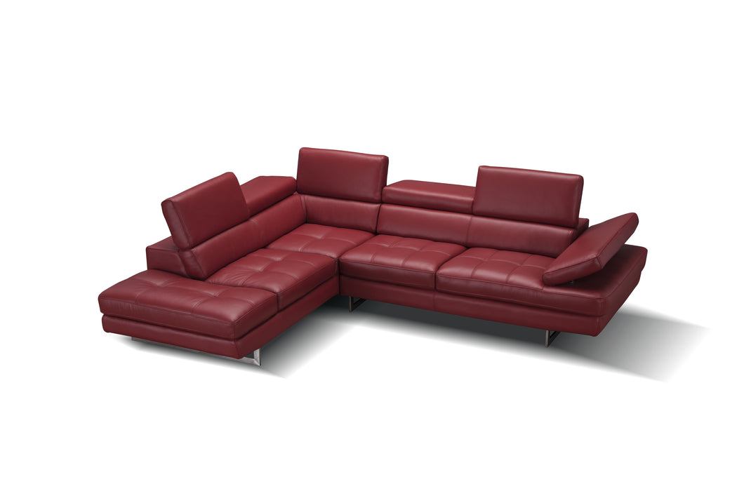 A761 Italian Leather Sectional 